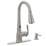 MOEN 87350ESRS Haysfield Pull-Down Sprayer Touchless Kitchen Faucet Stainless